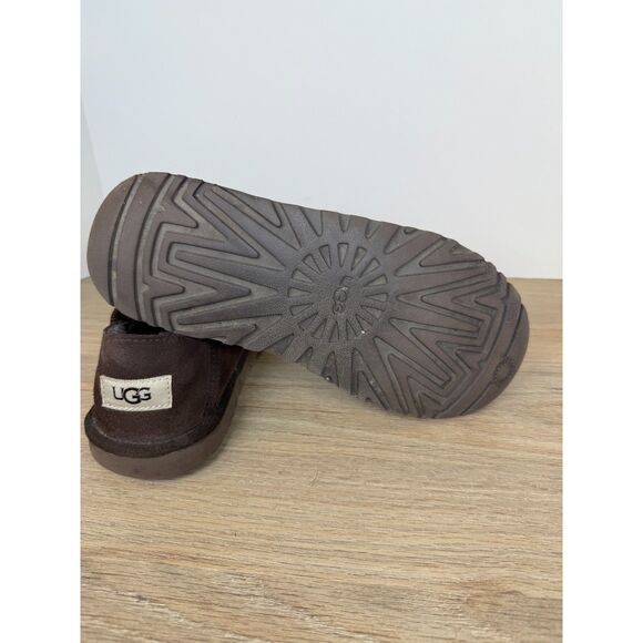 UGG Men's Kenton Size 7 Brown Slippers Slip On Casual Round Toe - Picture 5 of 8